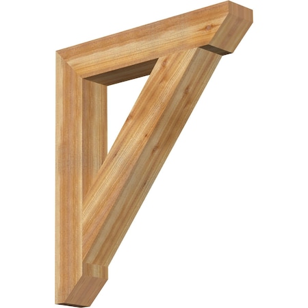 Ekena Millwork Traditional Slat Rough Sawn Bracket, Western Red Cedar, 6"W x 36"D x 42"H BKT06X36X42TRA06RWR